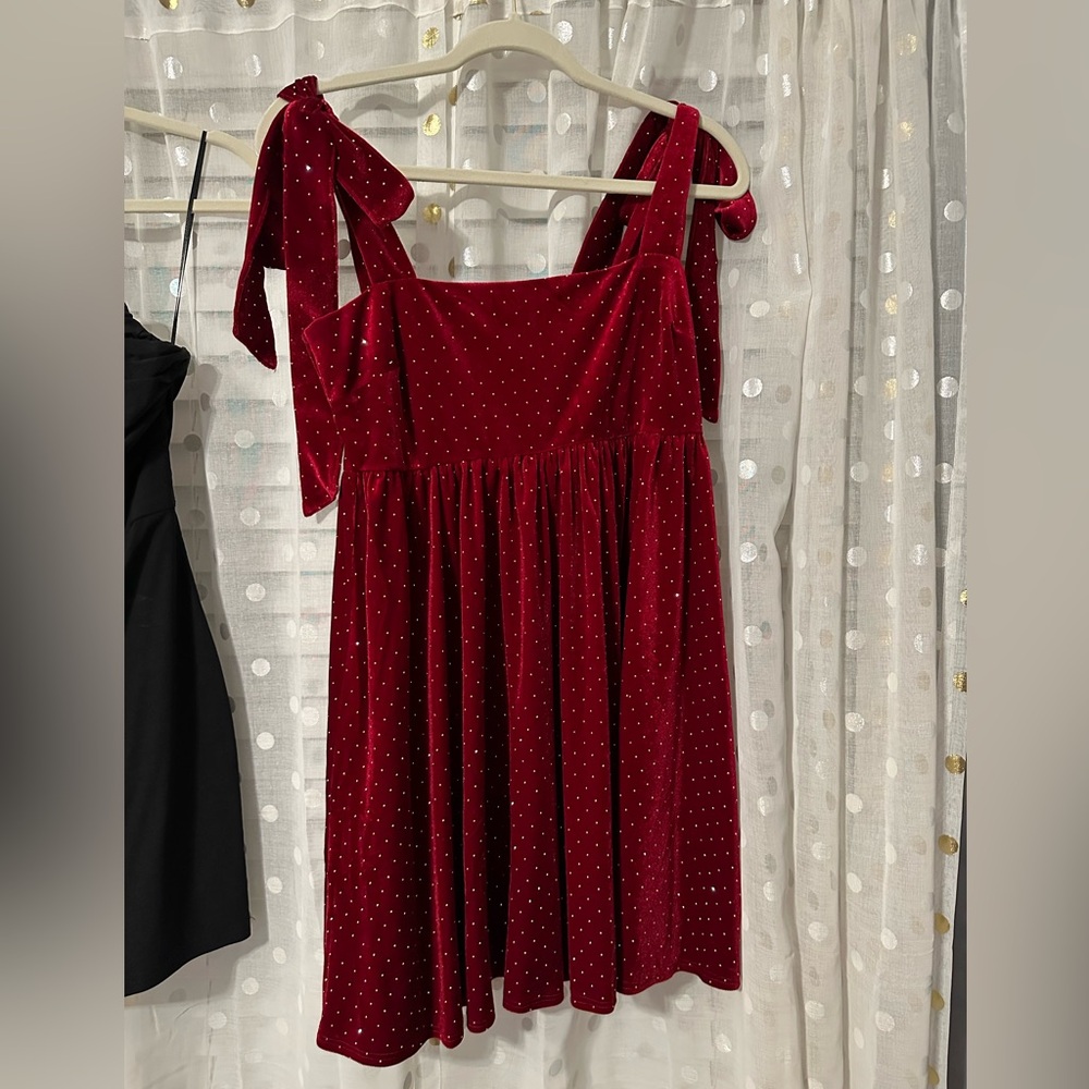 Red boutique dress